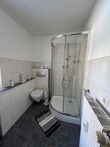 Phòng tắm tại Ferienwohnung Havelvorland