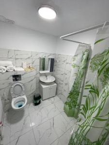 Koupelna v ubytování Casa Amnisty
