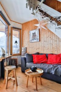 Posezení v ubytování IMMODREAMS - Le Pas du Lac - Avoriaz