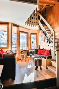 Posezení v ubytování IMMODREAMS - Le Pas du Lac - Avoriaz