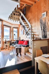 Posezení v ubytování IMMODREAMS - Le Pas du Lac - Avoriaz