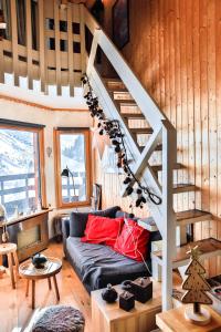 Posezení v ubytování IMMODREAMS - Le Pas du Lac - Avoriaz