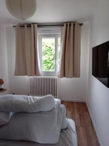 TV a/nebo společenská místnost v ubytování Spacious and cosy 80 m house located in Séné