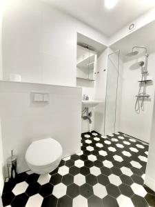 Koupelna v ubytování Charming one bedroom apartment in central Tallinn