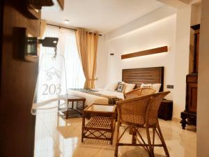 TV a/nebo společenská místnost v ubytování Serenemo Eco Resort