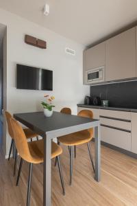 Kuchyň nebo kuchyňský kout v ubytování Villa Lucrezia - Appartamenti vista Langhe -