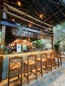 Restaurace v ubytování Nada Brahma Patnem Beach