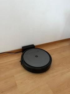a black lid sitting on the floor in a room at APARTMENT ON THE ROAD S-61 in Szypliszki