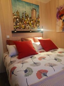 Łóżko lub łóżka w pokoju w obiekcie BEACH&GARDEN