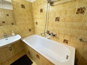 Koupelna v ubytování Ferienwohnung an der Traun