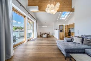 Khu vực ghế ngồi tại Schmuckstück Ferienapartments Bodenmais