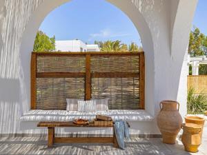 Balkón nebo terasa v ubytování Exquisite Rhodes Villa Villa Boho Chic 6 Bedrooms Private Pool