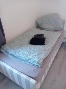 Een bed of bedden in een kamer bij Neu Sundern- Allendorf Modernisierte Unterkunft mit Balkon 5 Betten plus Schlafcouch mit Balkon