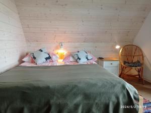 Tempat tidur dalam kamar di Sielanka w górach