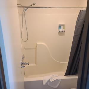 łazienka z prysznicem, toaletą i wanną w obiekcie 070B Cozy Studio with Kitchen nr South Rim Sleeps 4 w mieście Valle