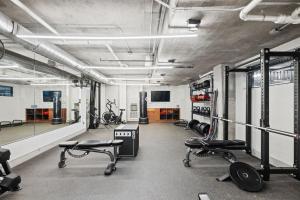 Fitness centrum a/nebo fitness zařízení v ubytování Placemakr Downtown Austin