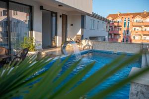 Balkón nebo terasa v ubytování Premium Berlin with Pool + 37 fotografií
