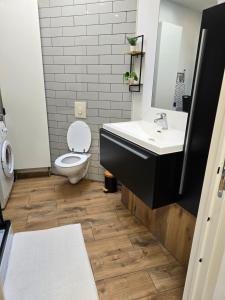 Koupelna v ubytování Le gîte des Ambres + 19 fotografií