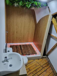 Vannituba majutusasutuses Elementium Glamping