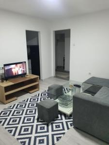 TV a/nebo společenská místnost v ubytování Ajša apartmani