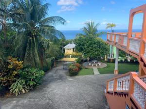 a view from the balcony of a house at Anne Marie Villas in Castries