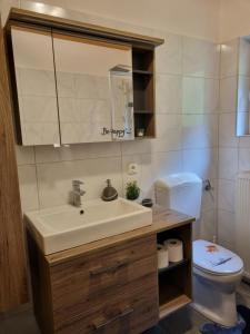 Koupelna v ubytování Apartment Auszeit + 20 fotografií