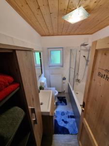 Koupelna v ubytování Apartment Auszeit