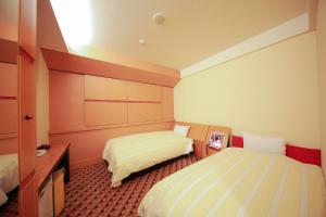 羽島市にあるHashima - Hotel - Vacation STAY 50945vのホテルルーム ベッド2台付