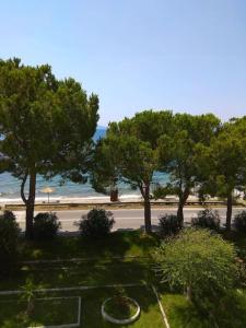 a view of a park with trees and a road at Sun & Sea : Malaki Seaside in Malaki