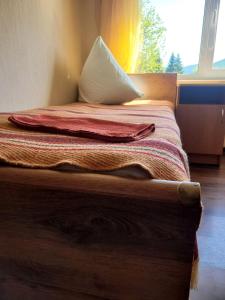 Postel nebo postele na pokoji v ubytování Карпатська Мавка