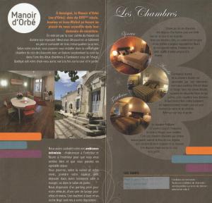 página de un catálogo de una casa en Manoir d'Orbé en Montreuil-Bellay
