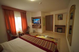 Postel nebo postele na pokoji v ubytování Petra Plaza Hotel