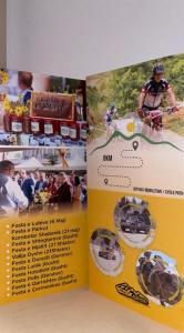 a brochure for a mountain bike race at Hotel Skura in Librazhd