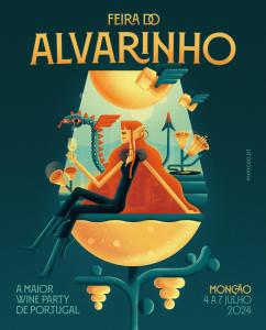 a poster for a wine party in algarve at Casa do Cruzeiro in Aldeia