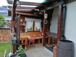 Innanhússgarður eða útisvæði á Studio Holunder Weissbriach