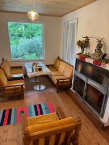 Posezení v ubytování Qyteza Guest House & Camping