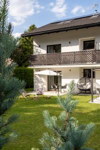 Zahrada ubytování Villa Górska Ski & Bike