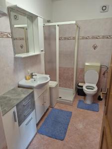 Koupelna v ubytování Apartments Slavica