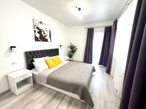 Posteľ alebo postele v izbe v ubytovaní OSapart Nice apartment in a complex Great Britain