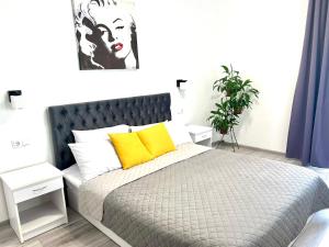 Posteľ alebo postele v izbe v ubytovaní OSapart Nice apartment in a complex Great Britain
