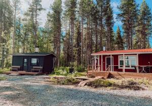 Lomamökin lähellä sijaitseva luonnonmaisema