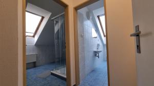 Koupelna v ubytování Hotel Rada