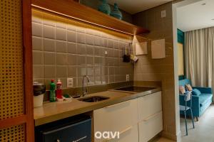 Køkken eller tekøkken på Flat Ile de Pipa Seychelles by Qavi