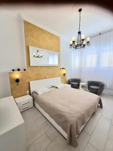 Posteľ alebo postele v izbe v ubytovaní Lux Apartment near bridge