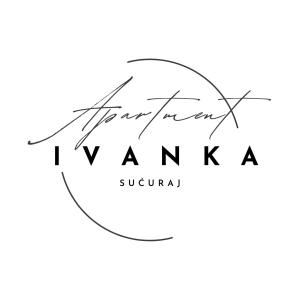 um logótipo de assinatura num círculo sobre um fundo branco em Apartments Ivanka em Sućuraj