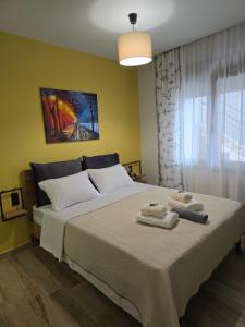 Letto o letti in una camera di Lap Home Kavala