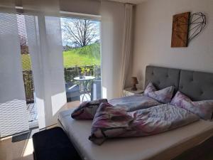 Postel nebo postele na pokoji v ubytování Luxus Apartment in Burghausen