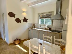 Kuchyňa alebo kuchynka v ubytovaní Apartamentos Lu, Playa de Pals