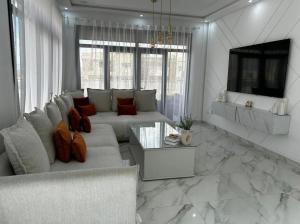 Χώρος καθιστικού στο Villa Magnolia Meknès Oasis de paix pour famille