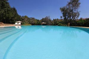 una gran piscina de agua azul con una silla. en Maison D'Enrì, en Gallipoli